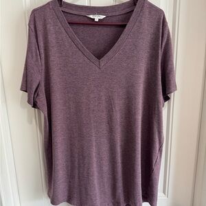 Women's V-Neck Purple Top